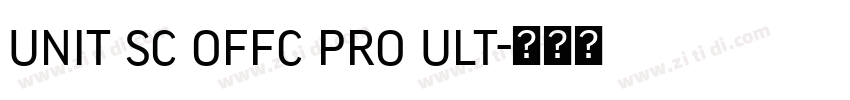 unit sc offc pro ult字体转换